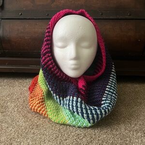 Rainbow Crochet Cowl/Scarf